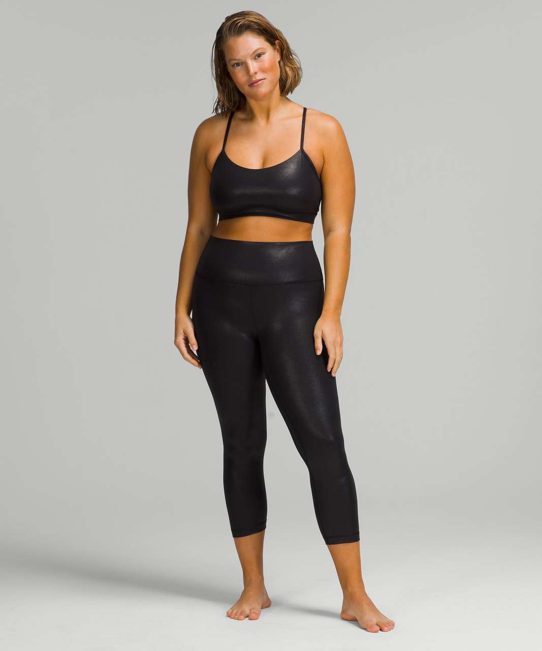 Lululemon Align High-Rise Crop 23 *Shine - Radiate Foil Print