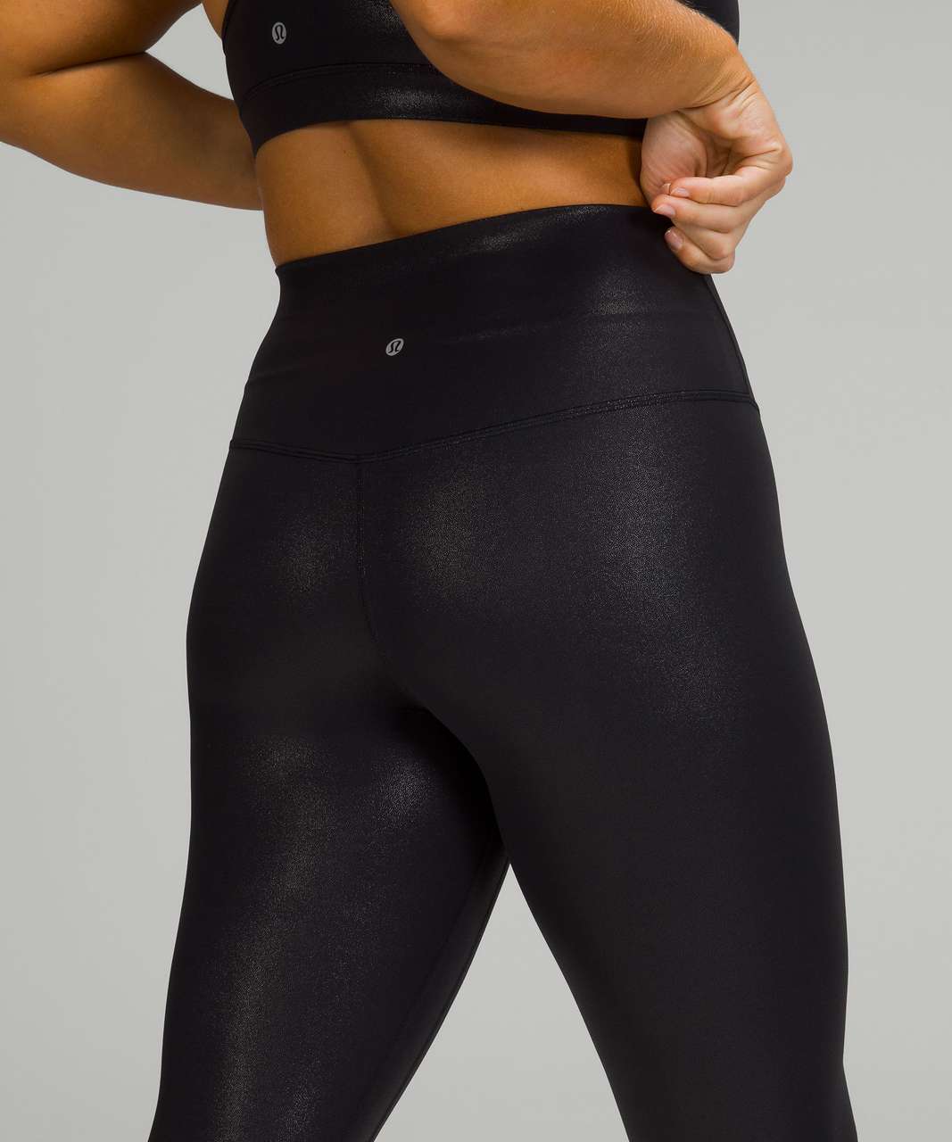 Lululemon Align High-Rise Crop 23 - Polka Squat Emboss Black