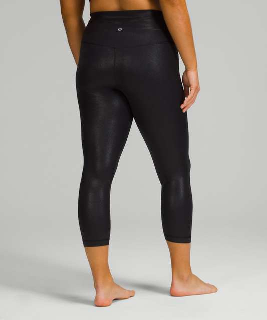 Lululemon Align Ribbed High-Rise Crop 23 - Espresso - lulu fanatics