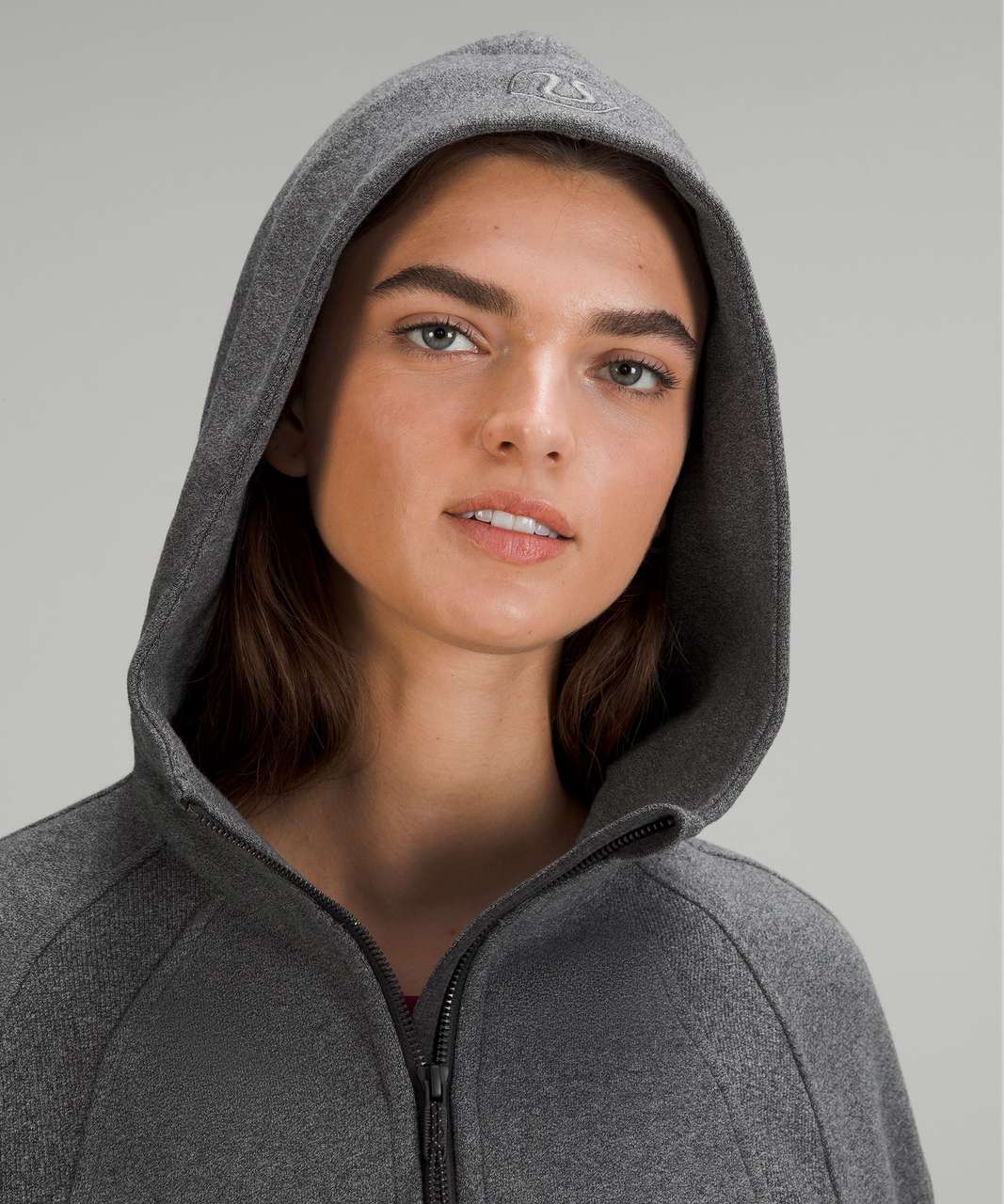 Lululemon Scuba Oversized Half-Zip Hoodie - Heathered Speckled Black