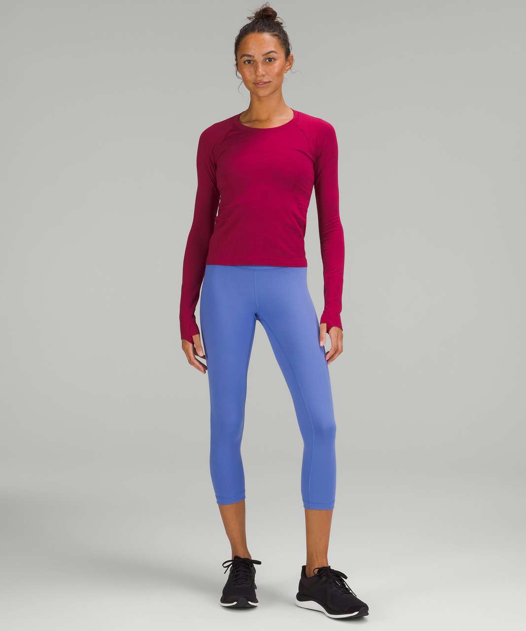 Lululemon Swiftly Tech Long Sleeve Shirt 2.0 *Race Length - Pomegranate / Pomegranate