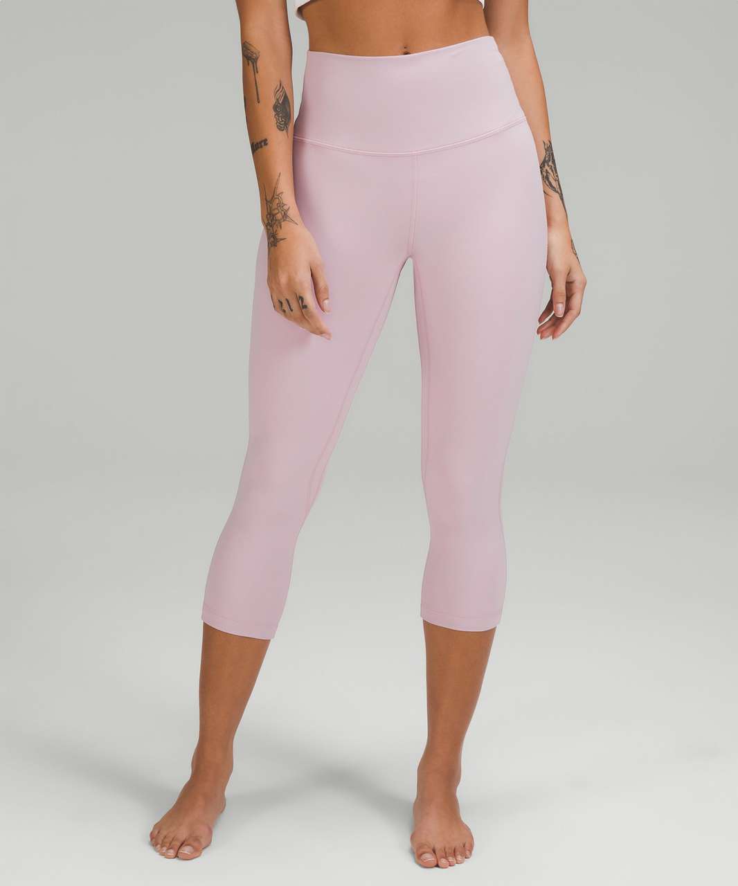 Lululemon Align High-Rise Crop 21 - Pink Peony - lulu fanatics