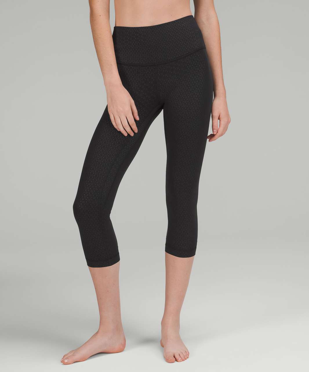 Lululemon Align High-Rise Crop 21" - Gradiate Geo Emboss Black