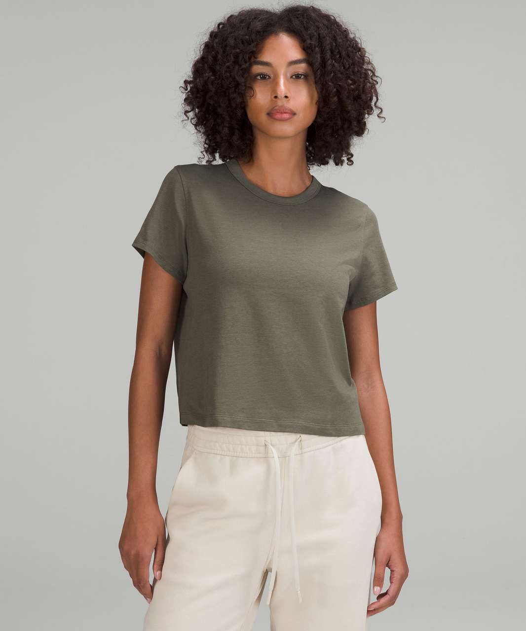 Lululemon Classic-Fit Cotton-Blend T-Shirt - Army Green