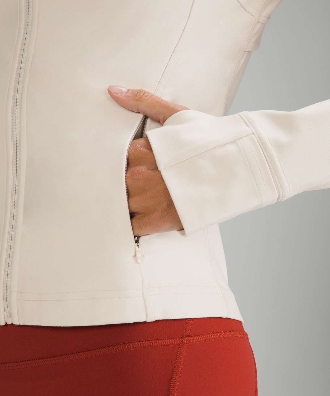 Lululemon Nulu Cropped Define Jacket - White Opal