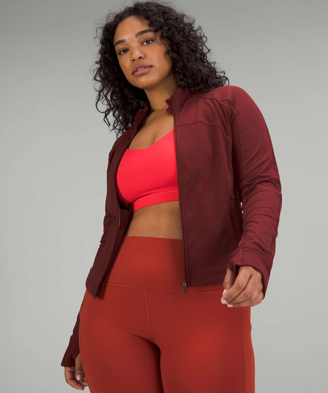 Lululemon Nulu Cropped Define Jacket - Red Merlot