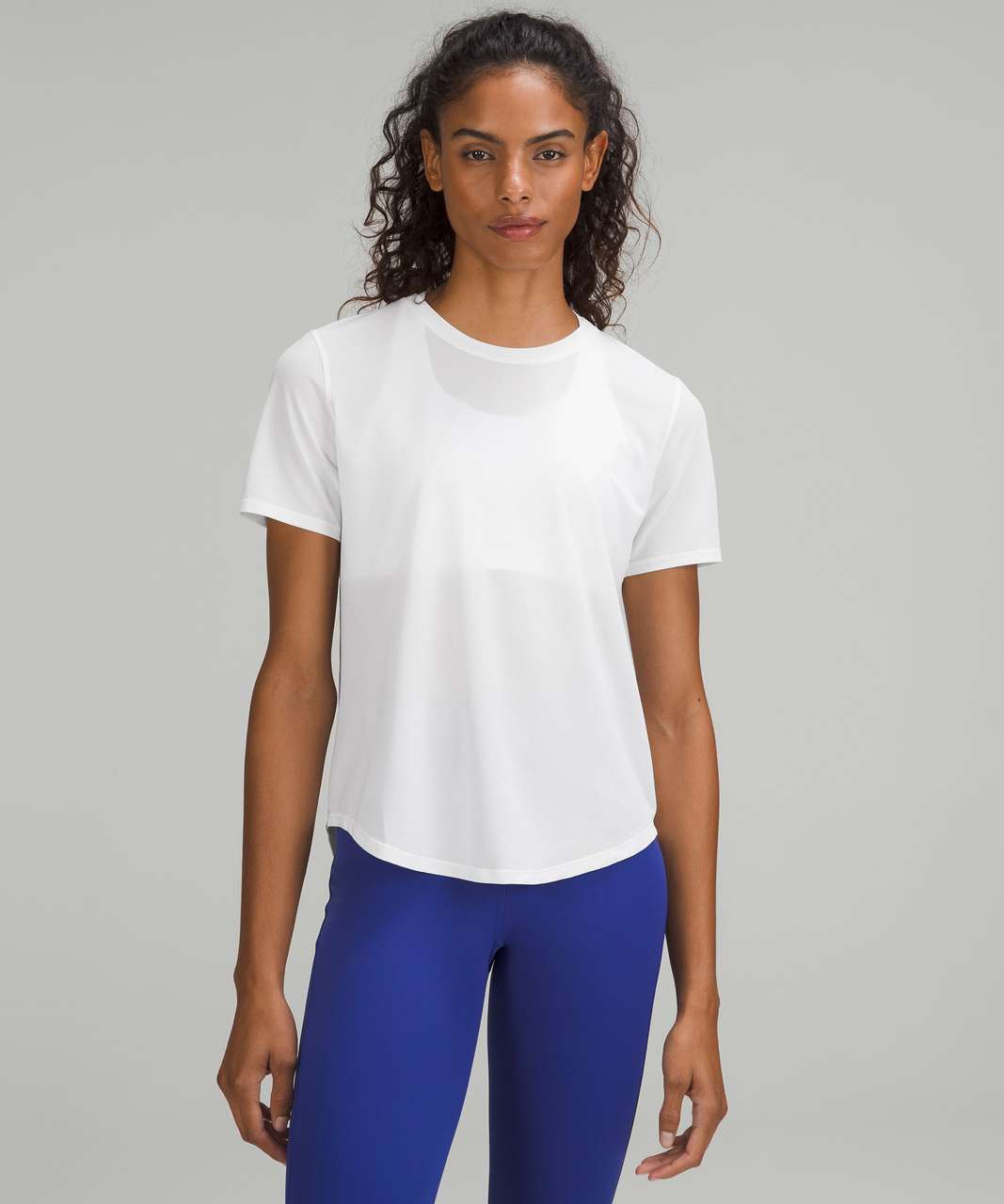 Lululemon High-Neck Running and Training T-Shirt - White