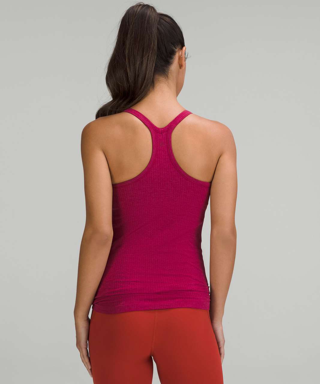 Lululemon Women Chianti Heathered Red Ebb to Street Tank Top Racerback Top 2