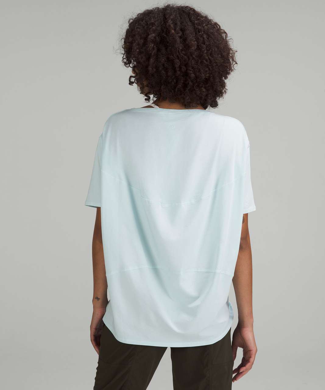 Lululemon Back in Action Short Sleeve T-Shirt *Nulu - Pastel Blue - lulu  fanatics