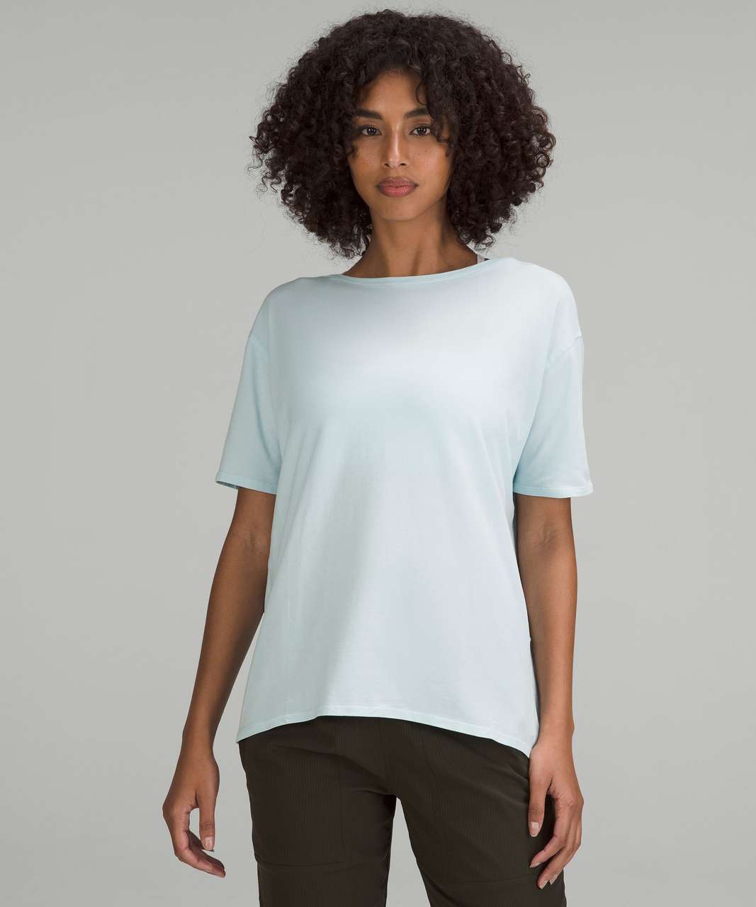 Lululemon Back in Action Short Sleeve Shirt - Powder Blue