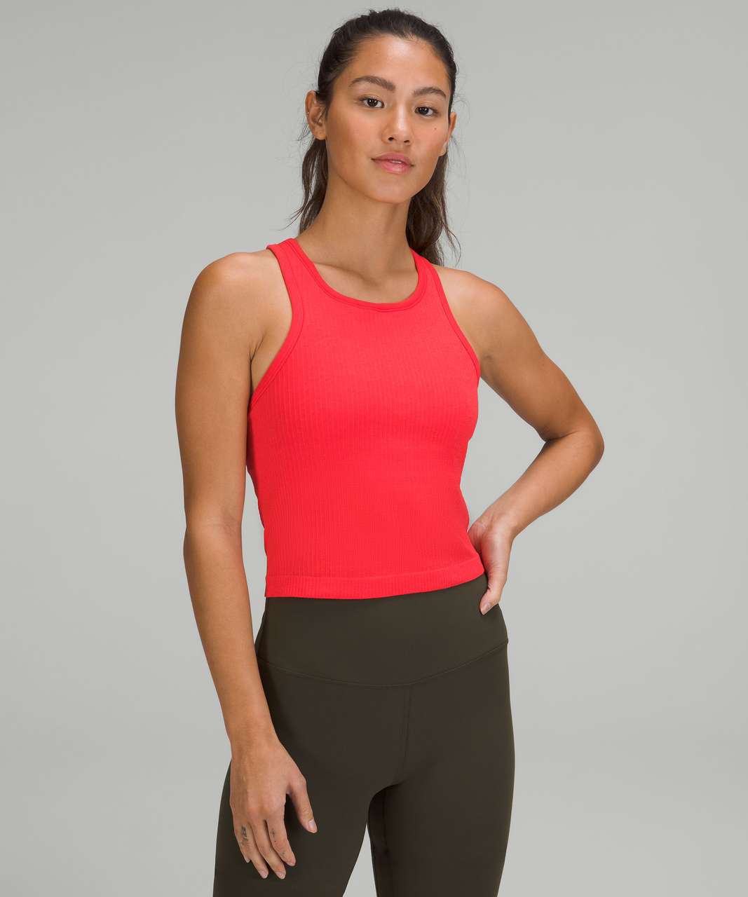 Lululemon Ebb To Street Racerback Crop Tank Top Stretch