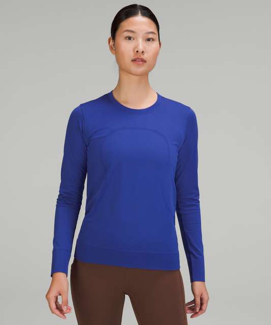 Lululemon Swiftly Relaxed Long-Sleeve Shirt - Summer Glow / Mango Dream -  lulu fanatics