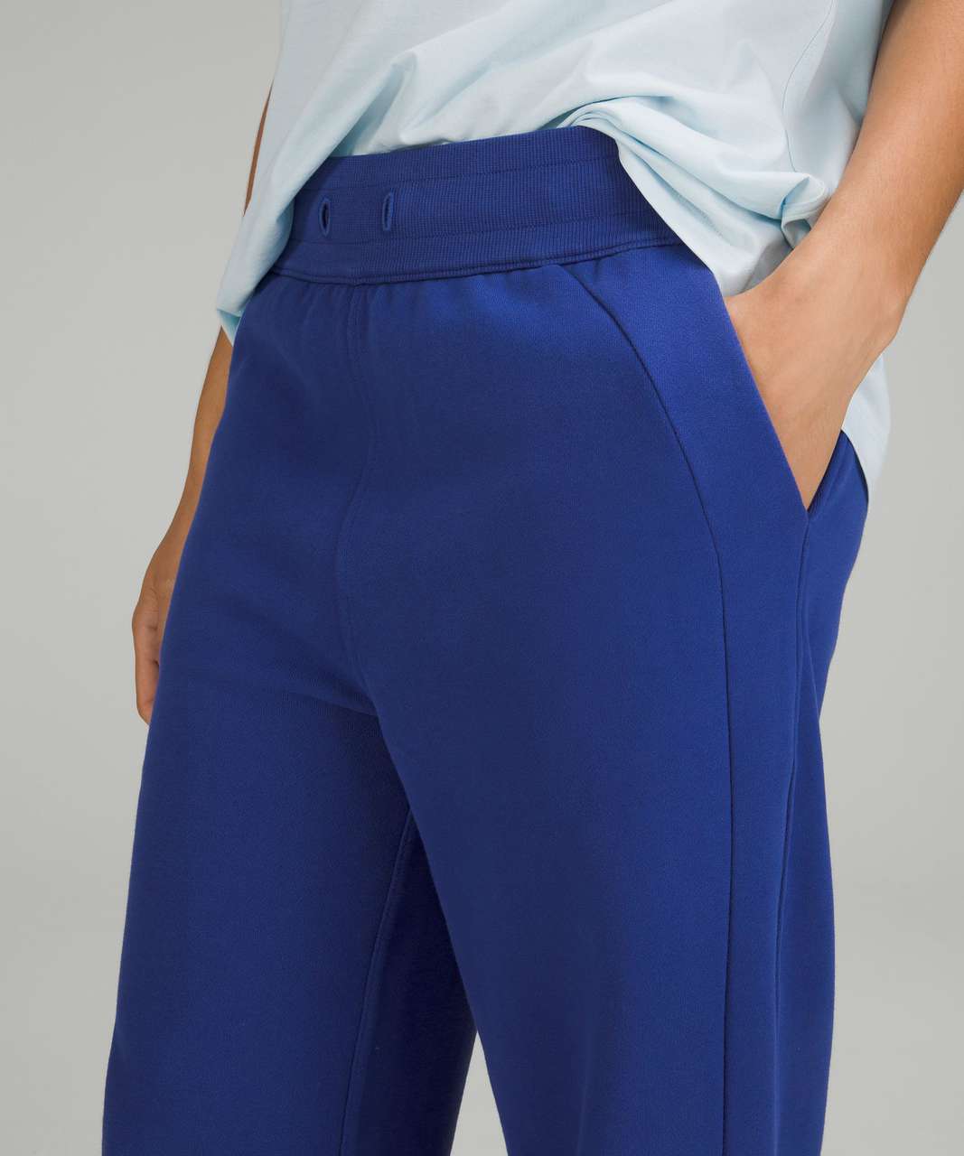 Lululemon Scuba High-Rise French Terry Jogger - Pastel Blue - lulu fanatics