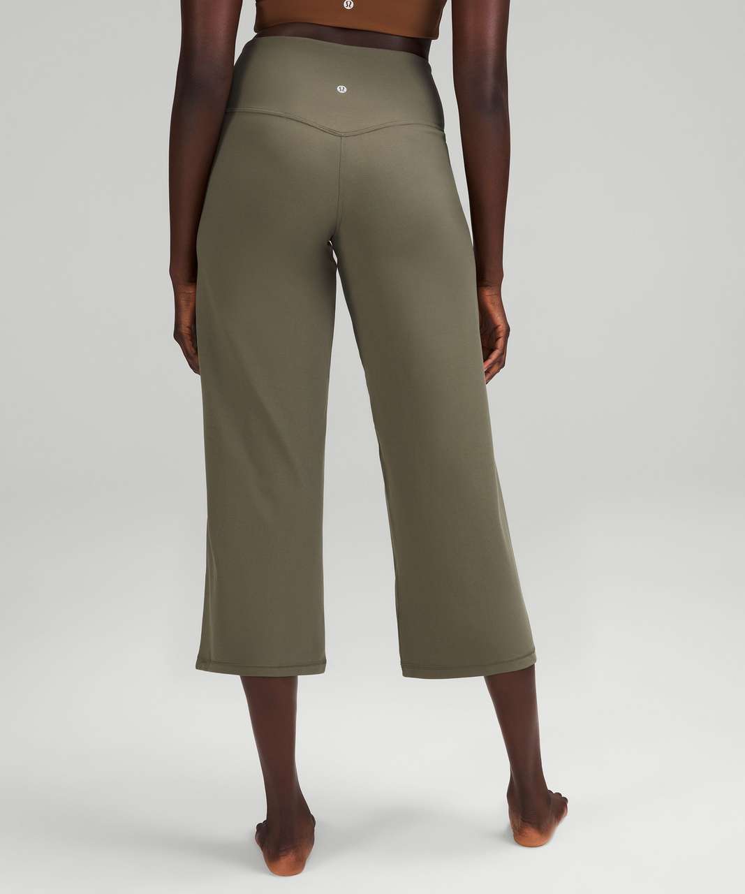 Lululemon Align High-Rise Wide Leg Crop 23 - Army Green - lulu