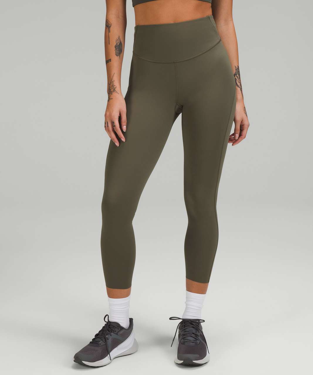 Lululemon Align High-Rise Crop 23 - Rainforest Green - lulu fanatics