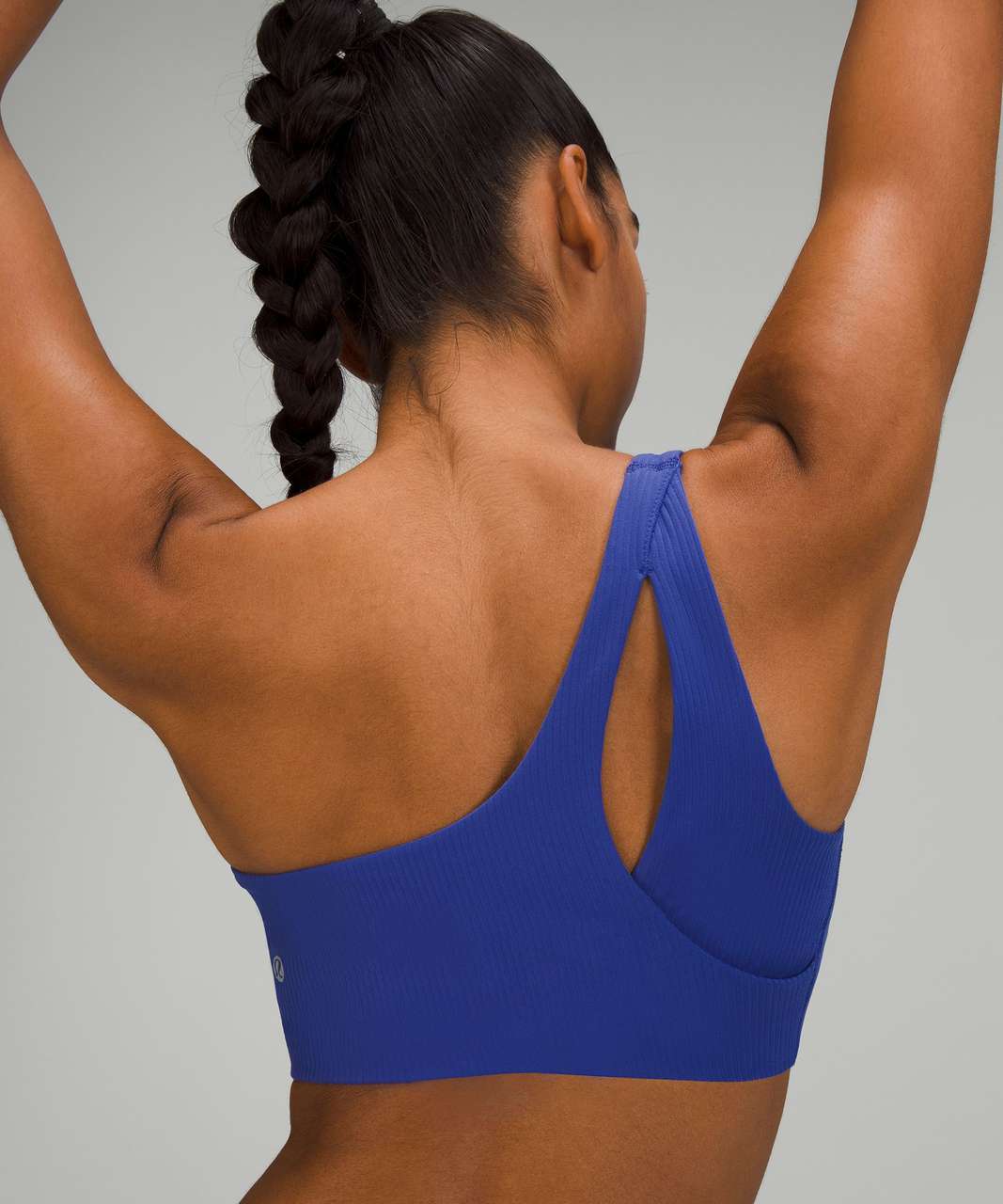 Lululemon Ribbed Nulu Asymmetrical Yoga Bra *Light Support, A/B Cup -  Elixir - lulu fanatics