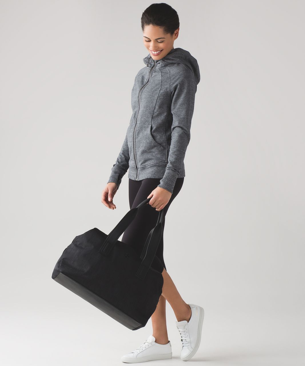 Lululemon Scuba Hoodie IV (Terry) - Heathered Snow Slub Coal