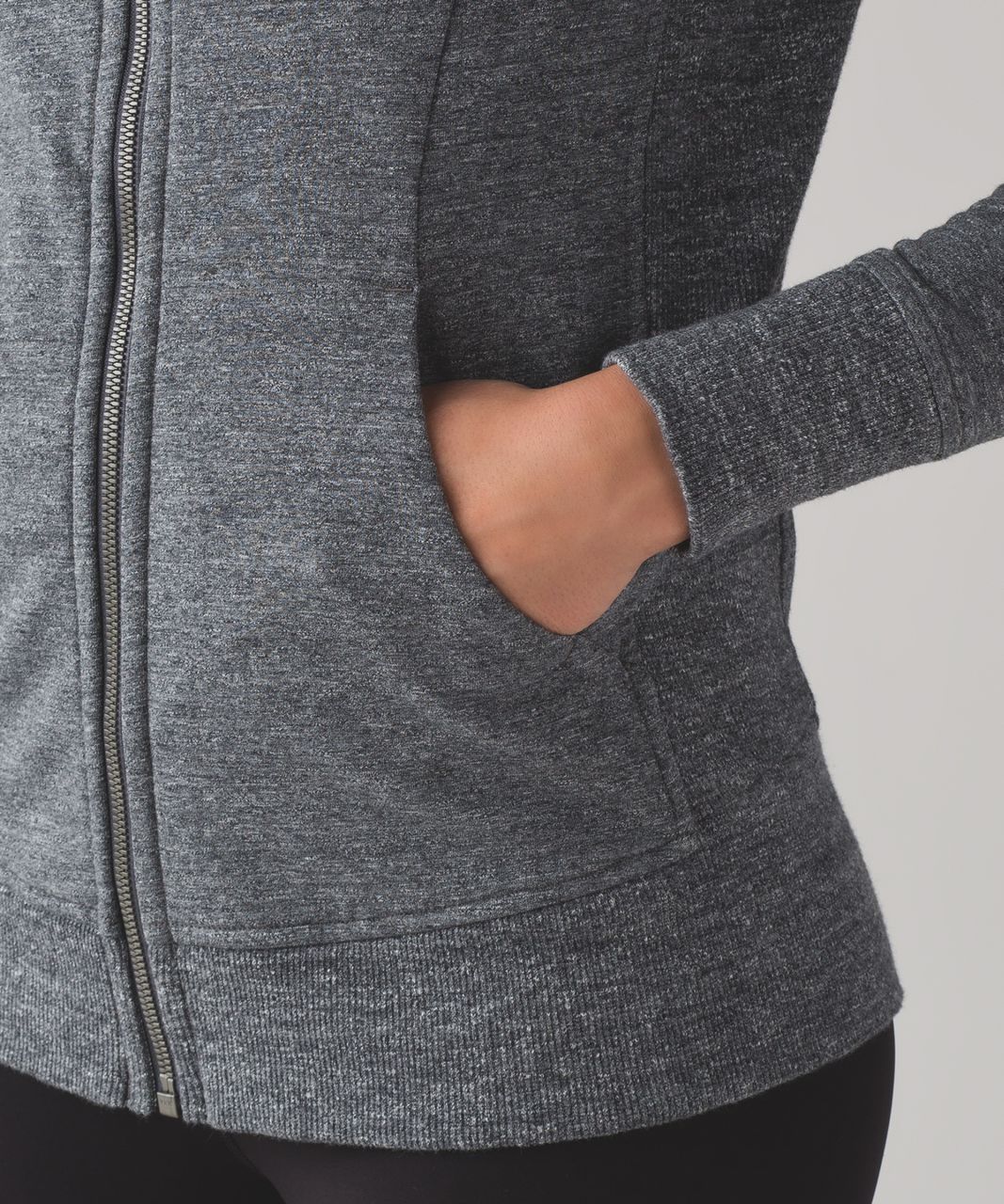 Lululemon Scuba Hoodie IV (Terry) - Heathered Snow Slub Coal