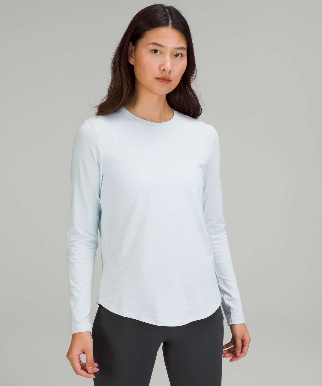 Lululemon Love Long-Sleeve Shirt - White Pima Cotton Fabric