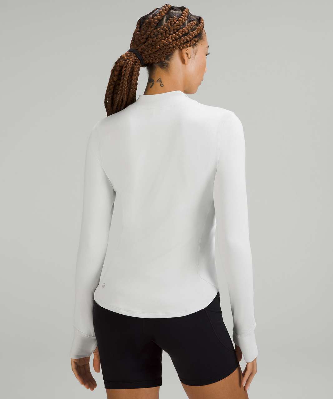 Lululemon Rulu Running Long-Sleeve Mock Neck Shirt - Vapor - lulu fanatics