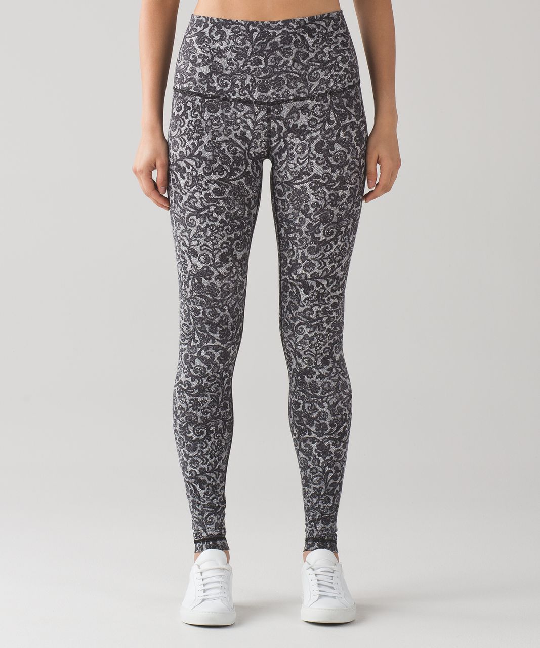 Lululemon Wunder Under Pant (Hi-Rise) - Mini Cinder Lace White