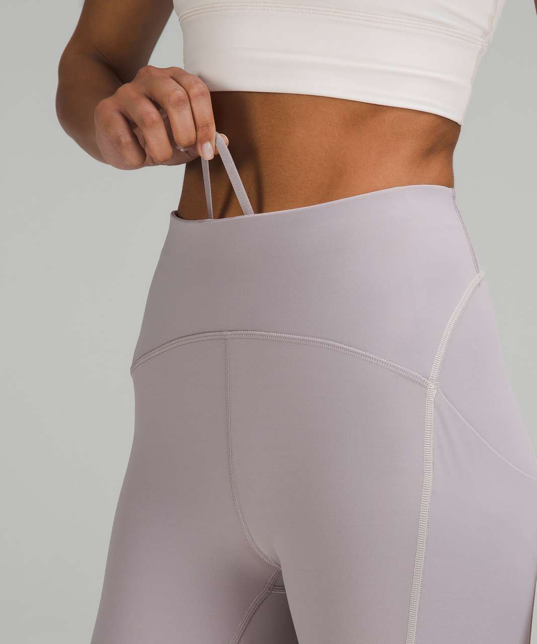 Lululemon Stretch High Rise Crop 23 - Rhino Grey - lulu fanatics