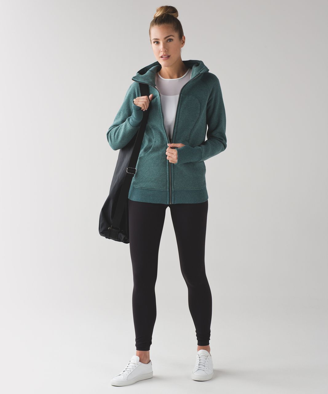 Lululemon Scuba Hoodie *Classic Cotton Fleece - Heathered Deep Green