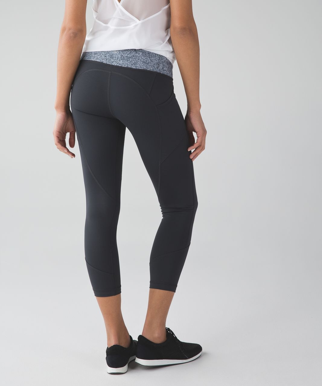 Lululemon All The Right Places Crop II - Deep Coal / Rio Mist White Black -  lulu fanatics