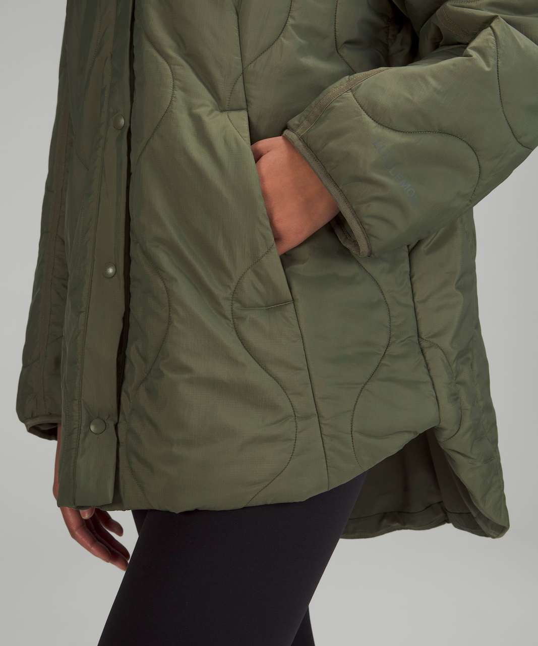 NWT lululemon quilted calm jacket~SIZE:6,8,10,12~BLACK&Army Green
