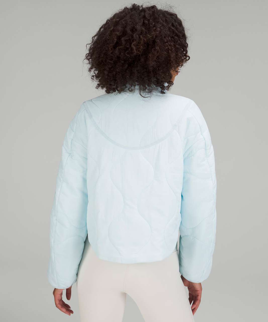 Lululemon Quilted Light Insulation Cropped Jacket - Powder Blue