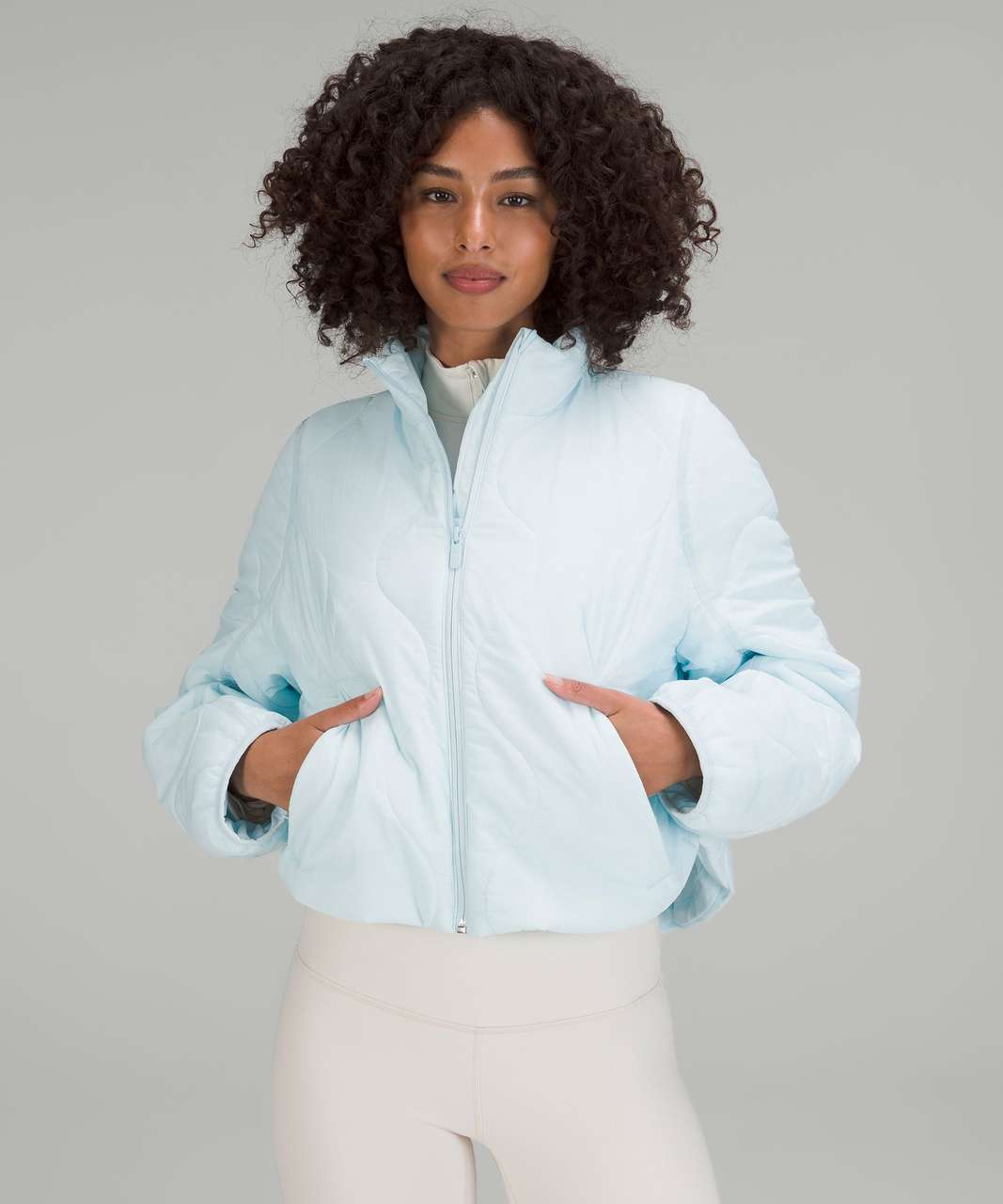 Linen-blend Jacket - Light blue - Ladies | H&M US