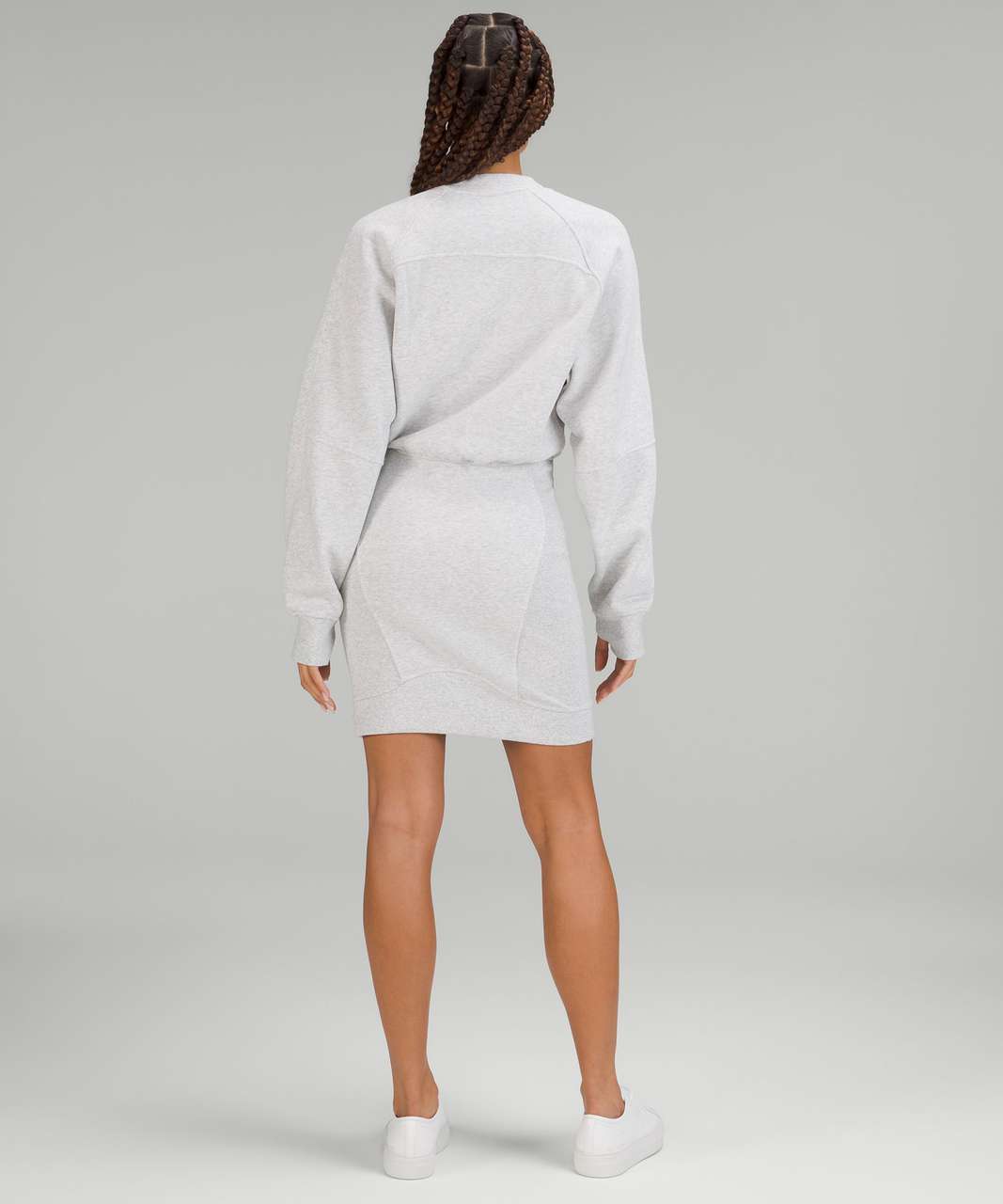Lululemon Scuba Long Sleeve Dress - Heathered Core Ultra Light Grey