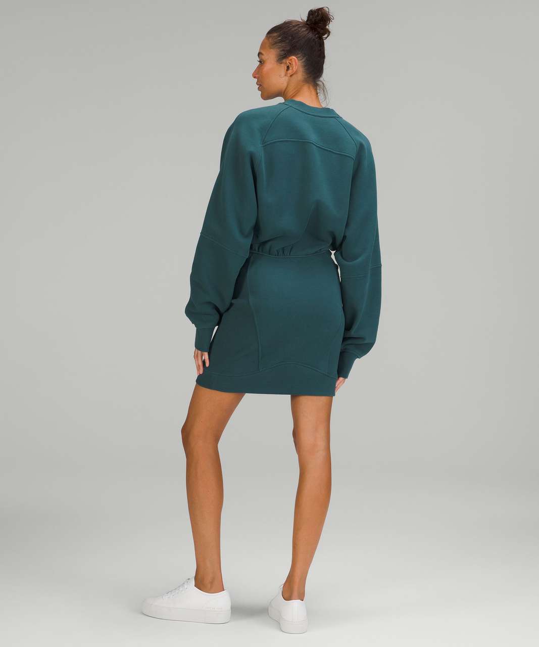 Lululemon Scuba Long Sleeve Dress - Green Jasper