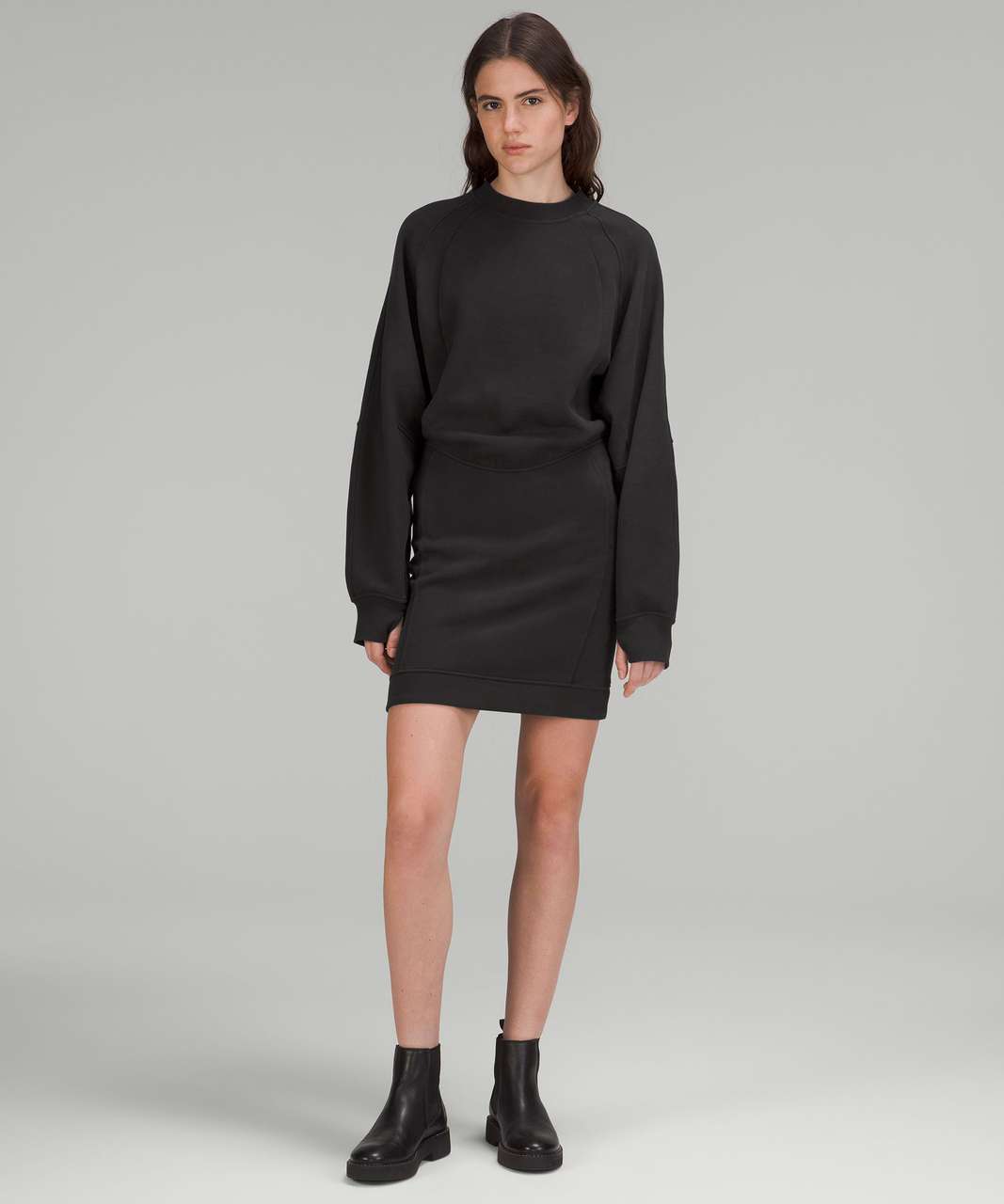 Lululemon Scuba Long Sleeve Dress - Black