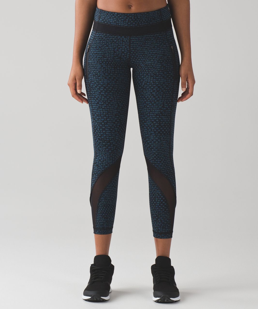 Lululemon Inspire Tight II - Shatter Weave Desert Teal Alberta Lake / Black