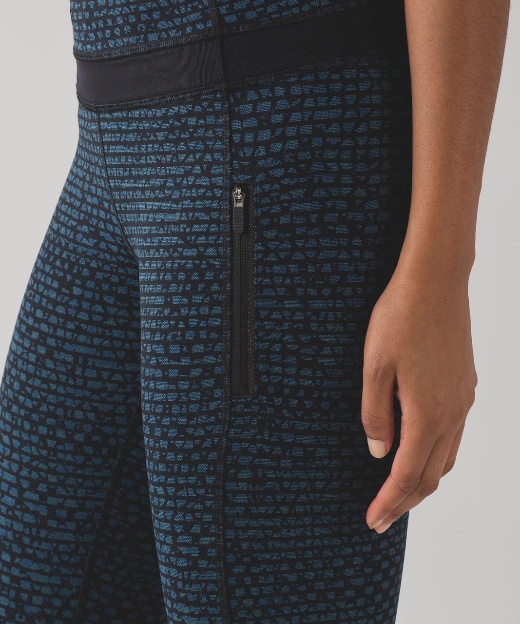 Lululemon Inspire Tight II - Shatter Weave Desert Teal Alberta Lake / Black