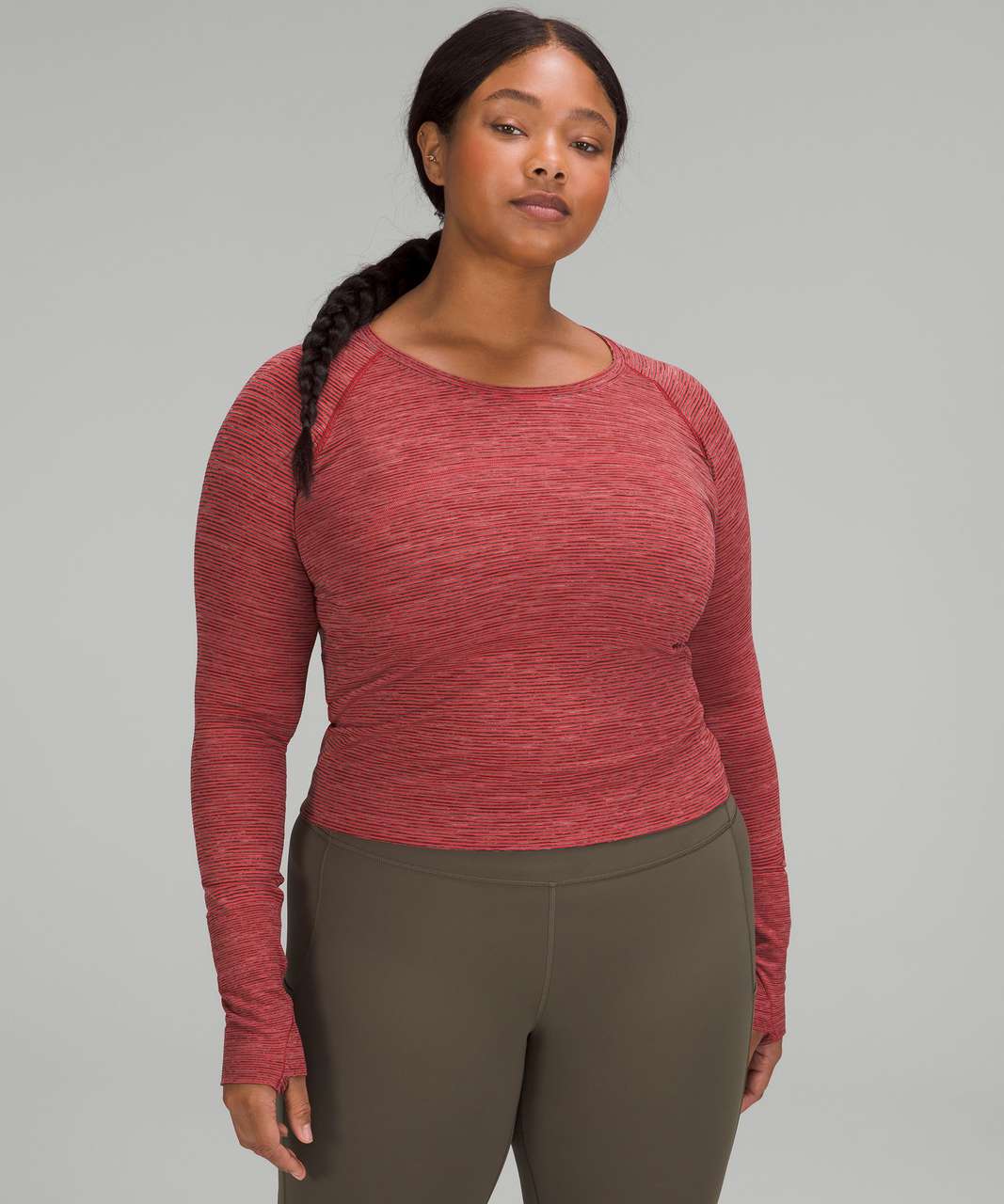 Lululemon Swiftly Tech Long Sleeve Shirt 2.0 *Race Length - Wee Are From Space Carnation Red