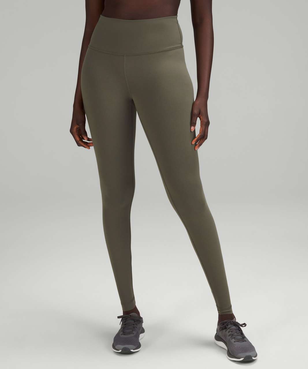 Lululemon Wunder Train High-Rise Tight 28 - Army Green - lulu fanatics