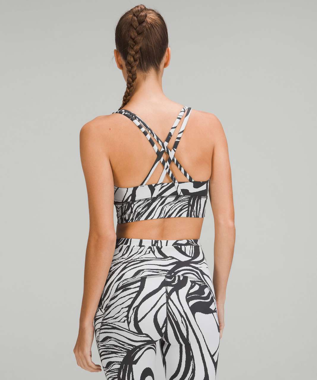 Zebra Jacquard Cropped Tank Top