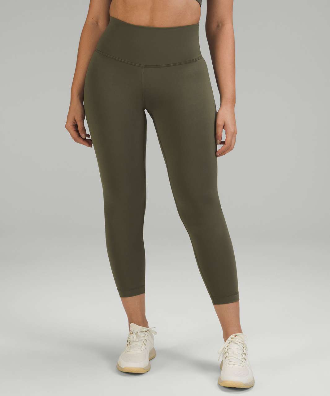 Lululemon Wunder Train Contour Fit High-Rise Tight 25 - Army Green - lulu  fanatics