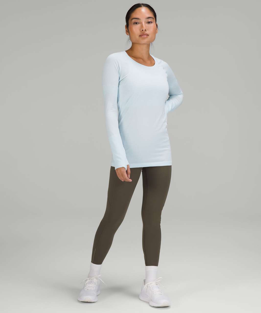 Lululemon Swiftly Tech Long Sleeve Shirt 2.0 - Powder Blue / Powder Blue