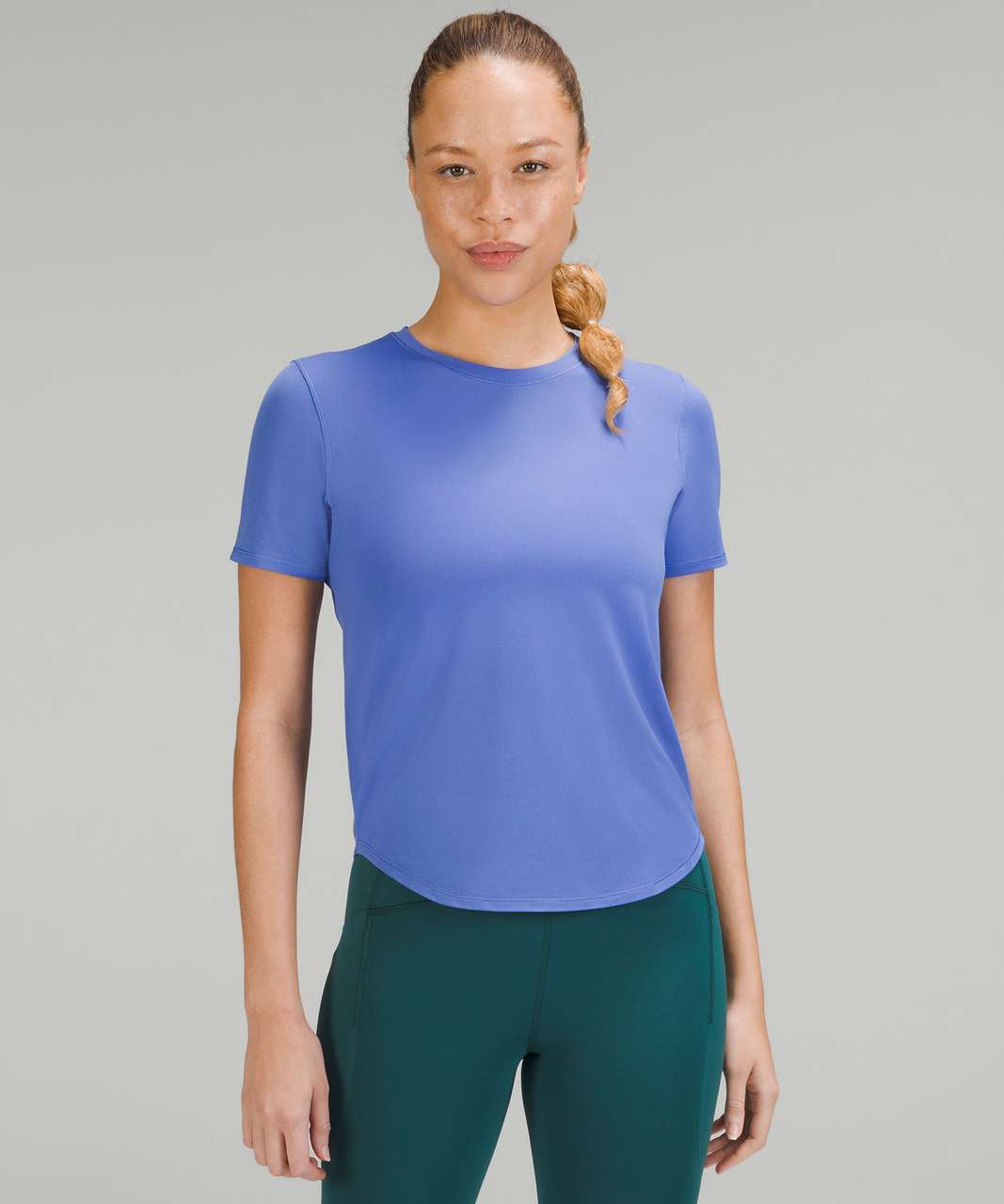 Lululemon High-Neck Running and Training T-Shirt - Wild Indigo - lulu  fanatics