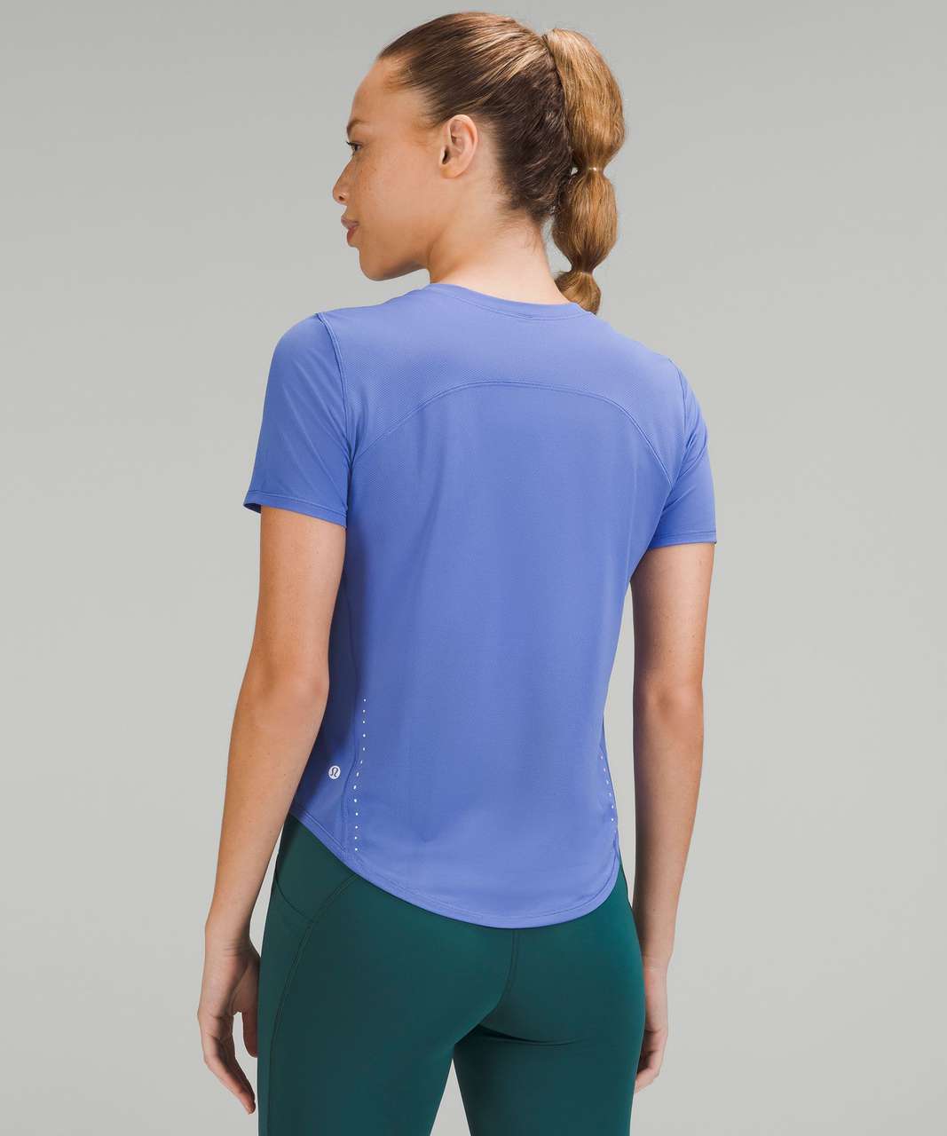 Lululemon High Neck Running and Training T-Shirt - Symphony Blue - lulu  fanatics