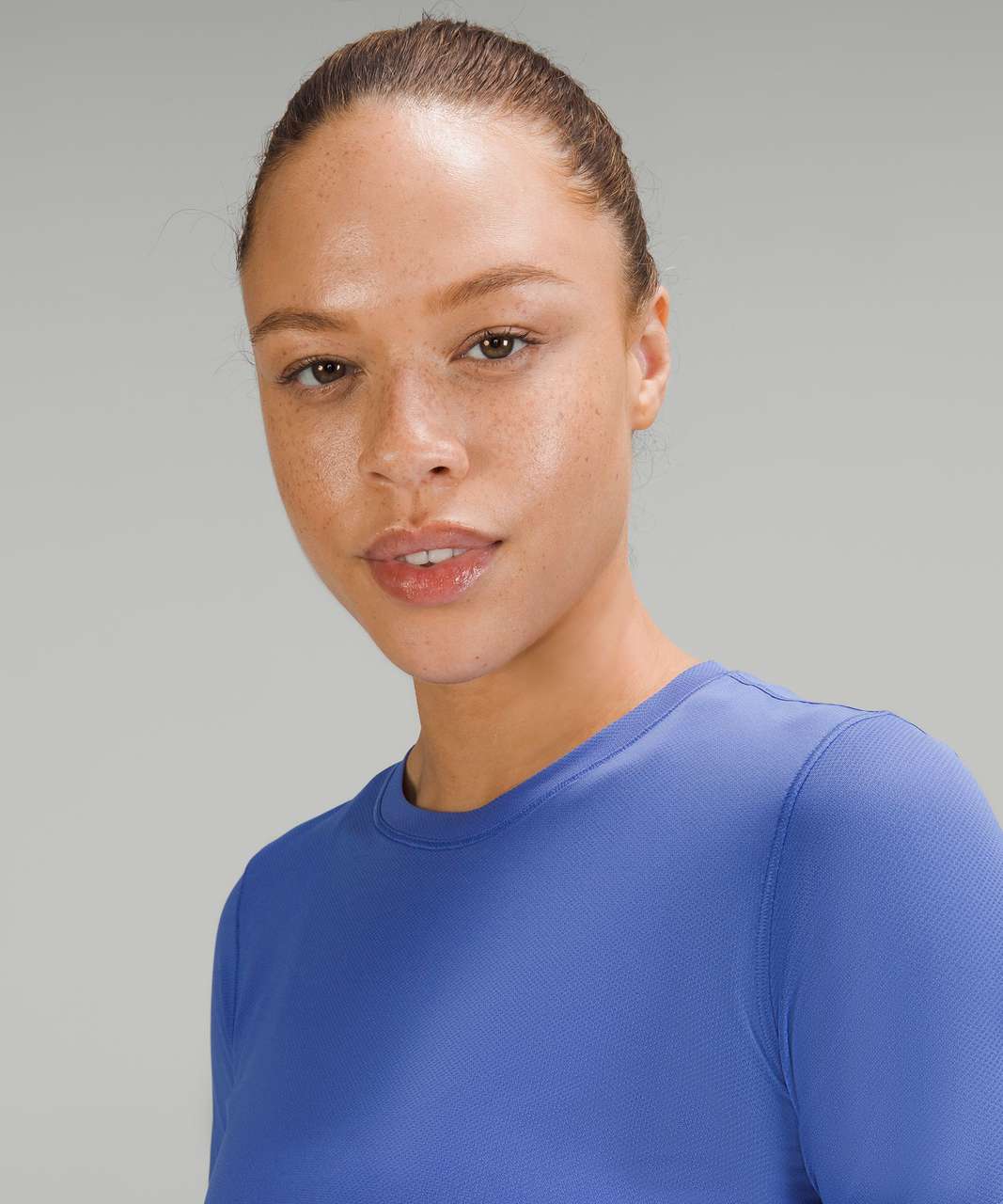 Lululemon High-Neck Running and Training T-Shirt - Wild Indigo