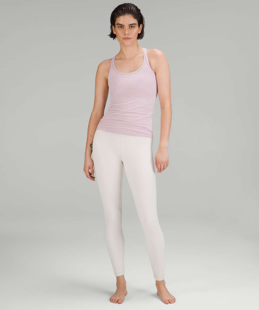 lululemon Women's Ebb To Street Tank, Pink Taupe, Size 10