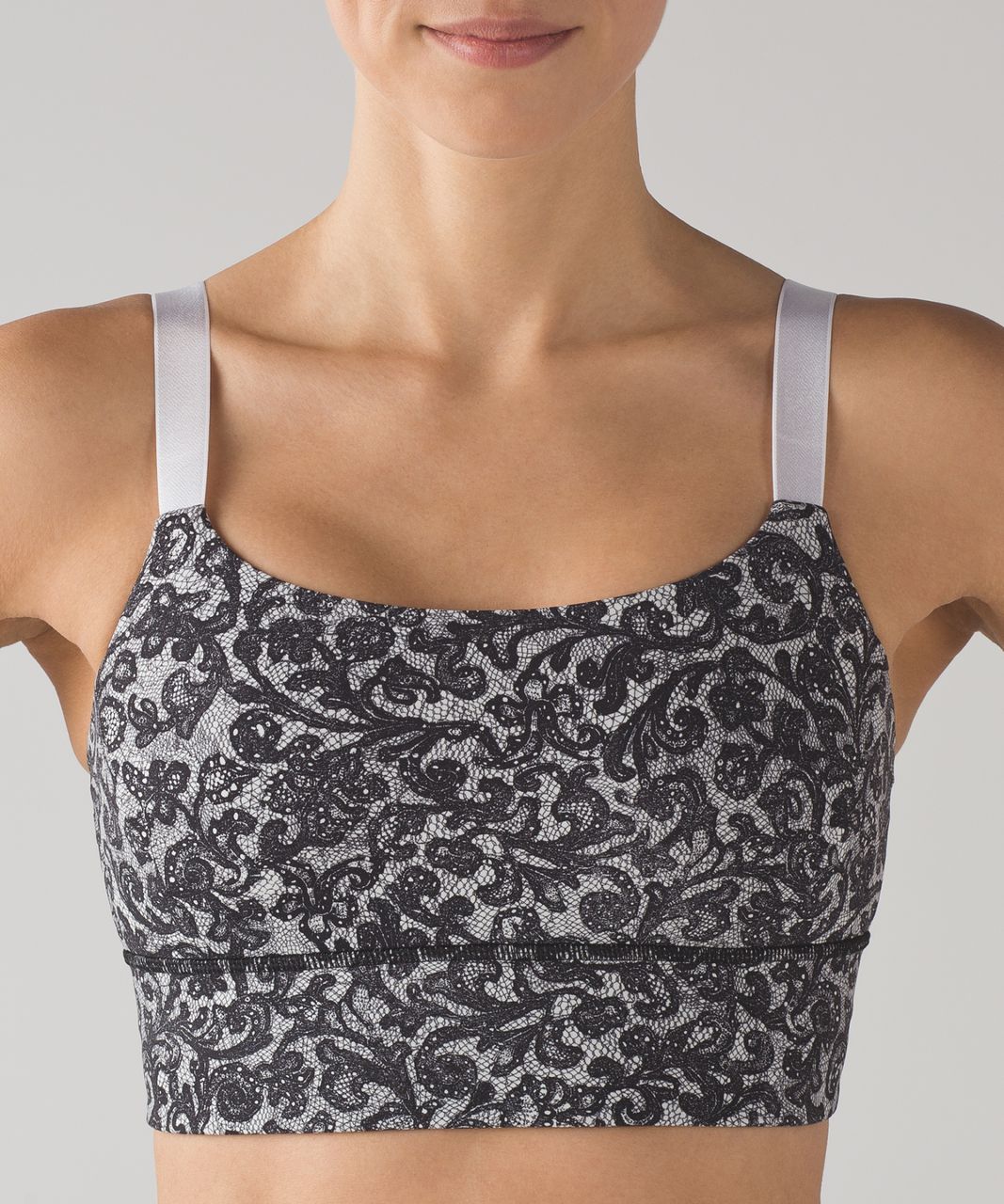 Lululemon Both Ways Bra - Mini Cinder Lace White Black