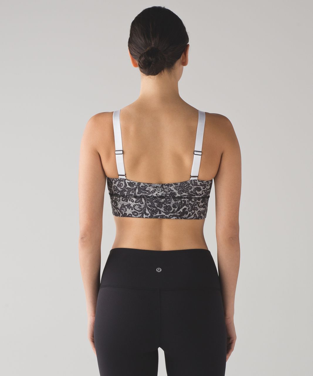 Lululemon Both Ways Bra - Mini Cinder Lace White Black