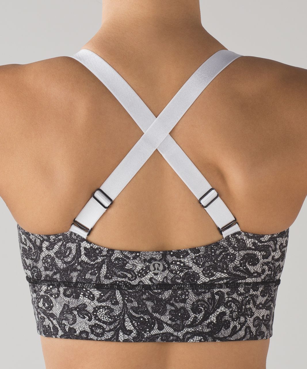 Lululemon Both Ways Bra - Mini Cinder Lace White Black