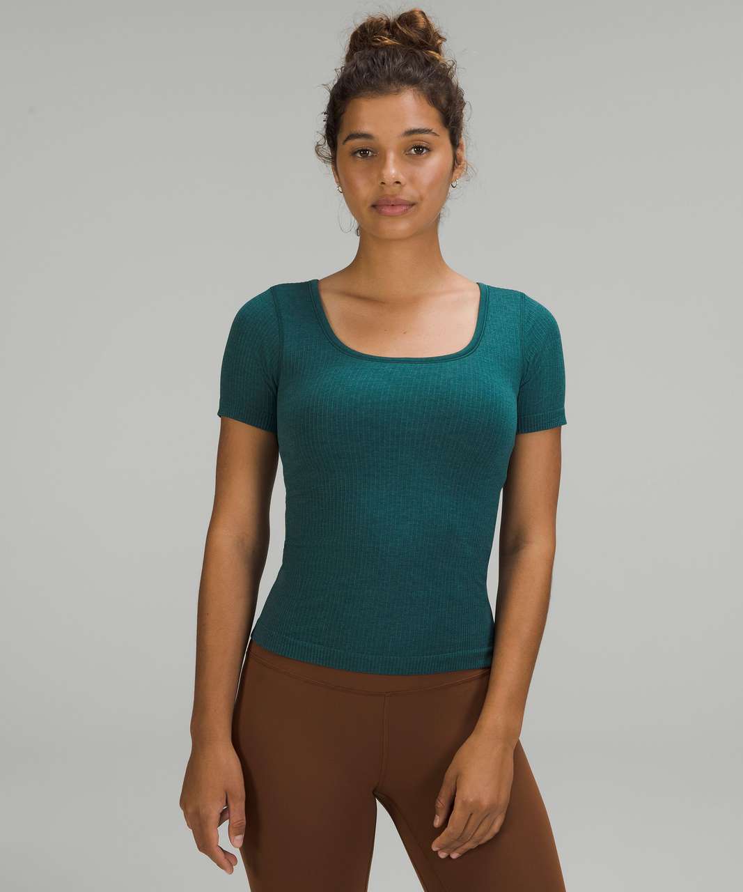 Lululemon Ebb to Street Short Sleeve Shirt - Green Jasper