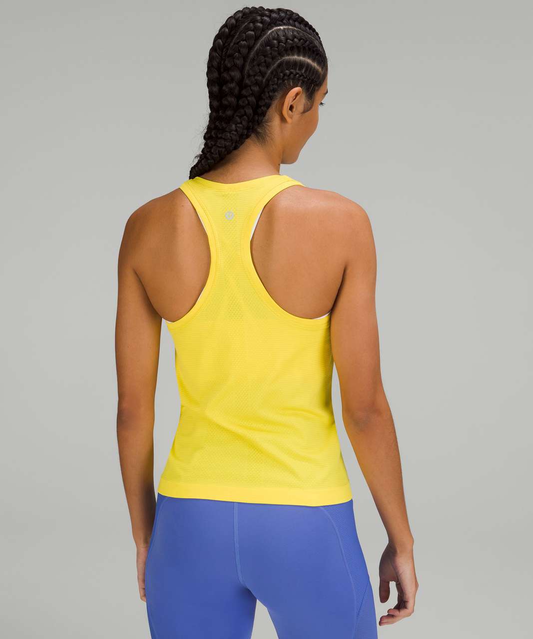 Lululemon Women's Size 0 Racerback Tank Top Striped Yellow and